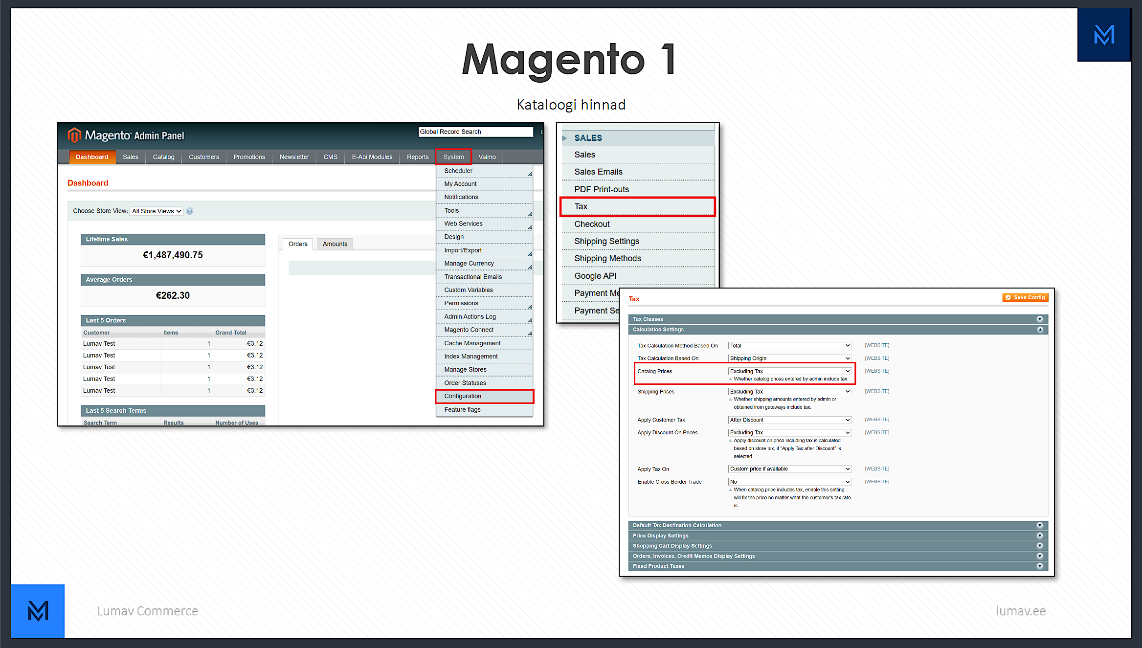 Magento 1 kataloogi hinnad